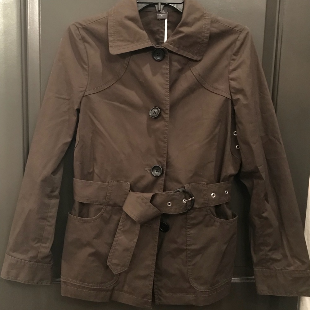 Olive trench coat
